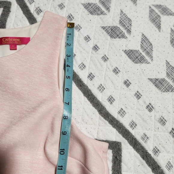 CATHERINE Pink and Gold Sleeveless Dress Size 12 - Picture 8 of 14